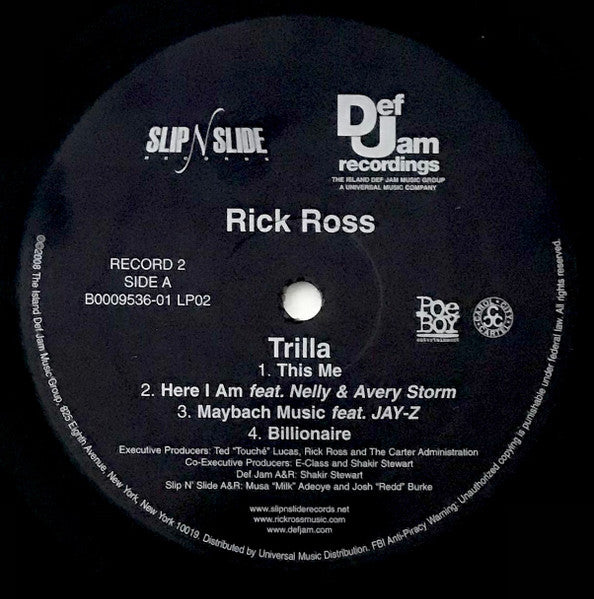 Rick Ro$$* : Trilla (2xLP, Album)