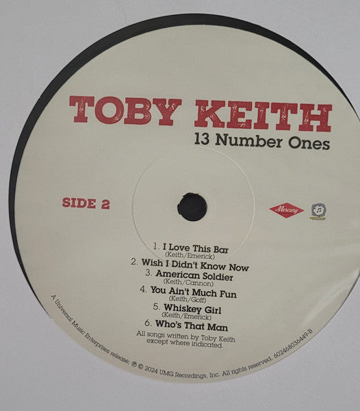 Toby Keith : 13 Number Ones (LP, Comp)