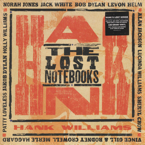 Various : The Lost Notebooks Of Hank Williams (LP, Album, 180 + CD, Album)