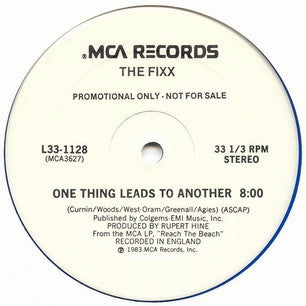 The Fixx : One Thing Leads To Another (12", Single, Promo, Blu)