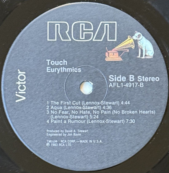 Eurythmics : Touch (LP, Album, RE, Ind)