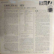 John Lewis (2) : Original Sin: Music For Ballet Composed By John Lewis (LP)