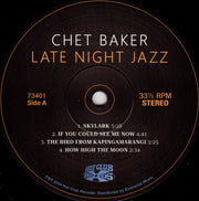 Chet Baker : Late Night Jazz (2xLP, Album, Dlx, Ltd, RE, 180)