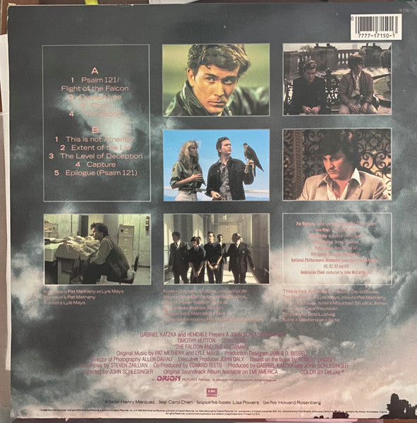 Pat Metheny Group : The Falcon And The Snowman (Original Motion Picture Soundtrack) (LP, Album, Jac)