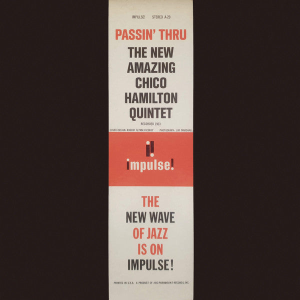 The New Amazing Chico Hamilton Quintet* : Passin' Thru (LP, Album)