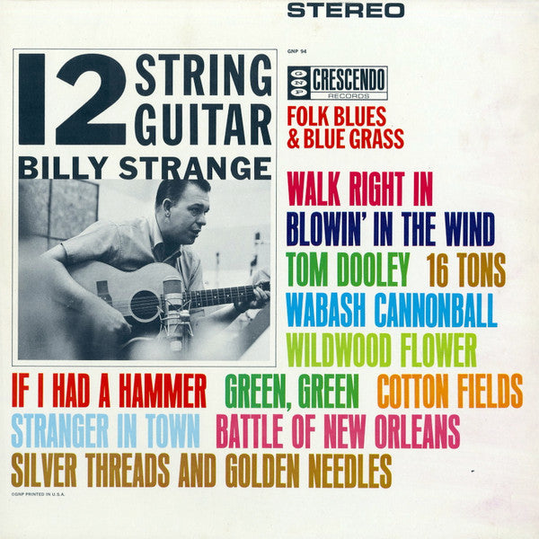 Billy Strange : 12 String Guitar (LP, Hol)