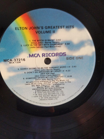 Elton John : Greatest Hits Volume II (LP, Comp, RE)