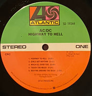 AC/DC : Highway To Hell (LP, Album, Club, CRC)