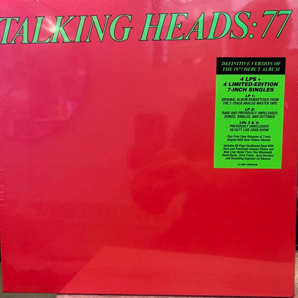 Talking Heads : Talking Heads: 77 (LP, Album, RE, RM + LP, Comp + 2xLP + 7", Single, )