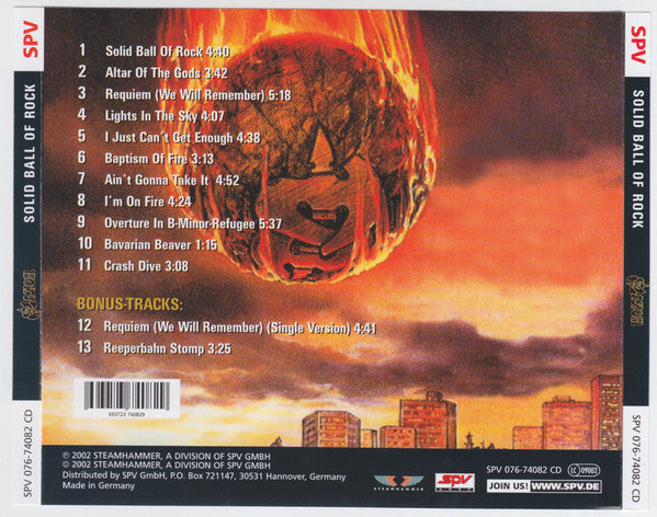 Saxon : Solid Ball Of Rock (CD, Album, RE)