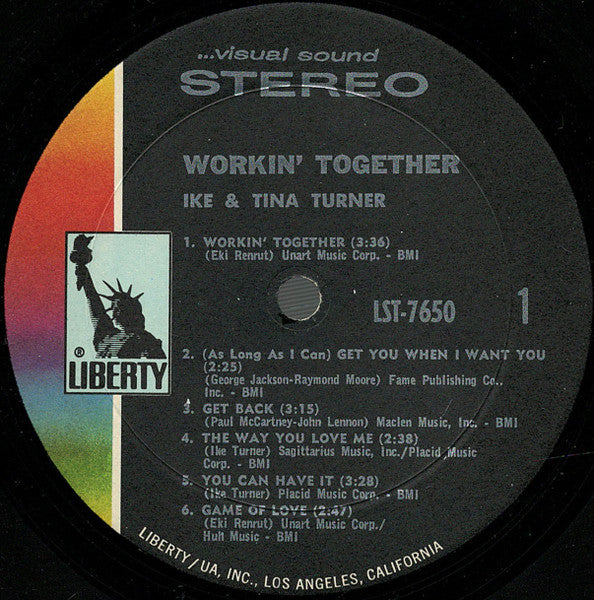 Ike & Tina Turner : Workin' Together (LP, Album, Res)