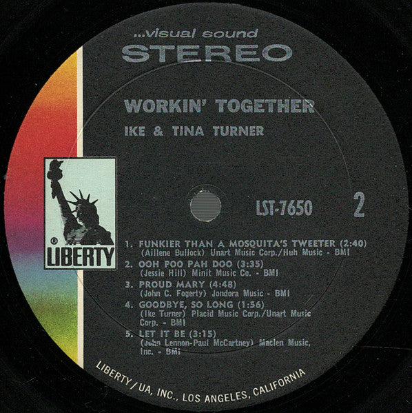 Ike & Tina Turner : Workin' Together (LP, Album, Res)
