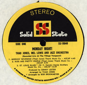 Thad Jones / Mel Lewis Orchestra : Monday Night (LP, Album, Uni)