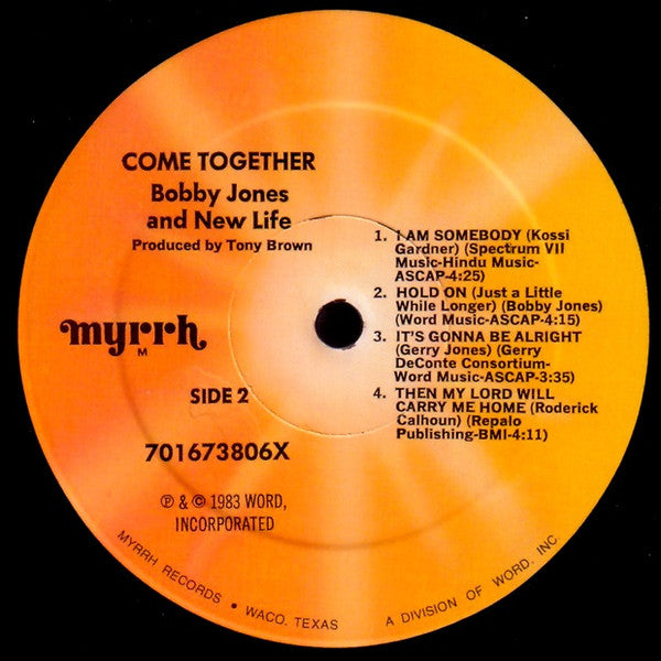 Bobby Jones And New Life : Come Together (LP)