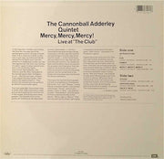 The Cannonball Adderley Quintet : Mercy, Mercy, Mercy! - Live At "The Club" (LP, RE)