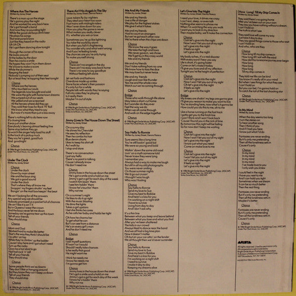 Janey Street : Heroes, Angels & Friends (LP, Album)