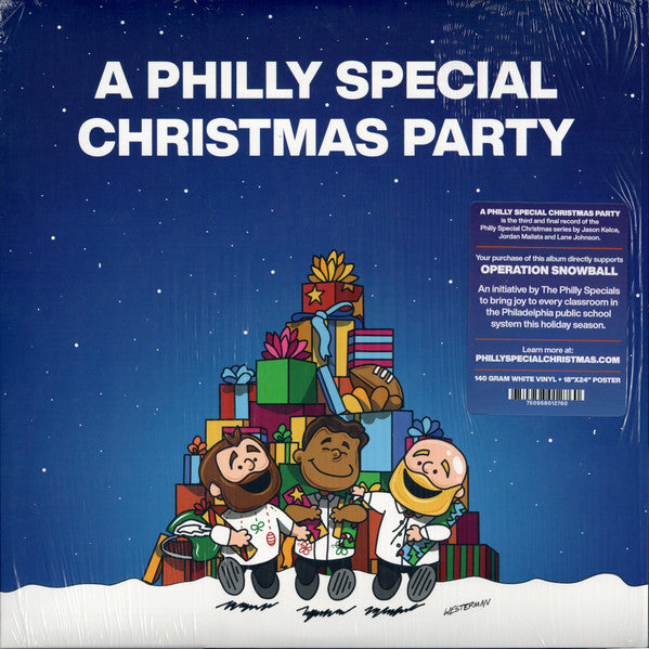 Jason Kelce, Jordan Mailata, Lane Johnson, The Philly Specials : A Philly Special Christmas Party (LP, Ltd, Whi)