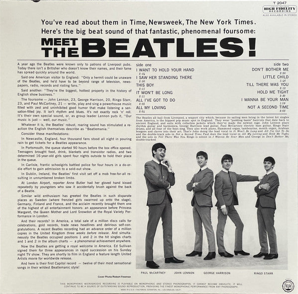 The Beatles : Meet The Beatles! (LP, Album, Mono, Ltd, RE, Opa)