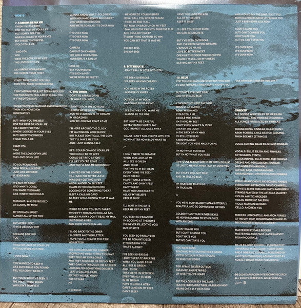 Billie Eilish : Hit Me Hard And Soft (Isolated Vocals) (LP, Album, RSD, Bon)