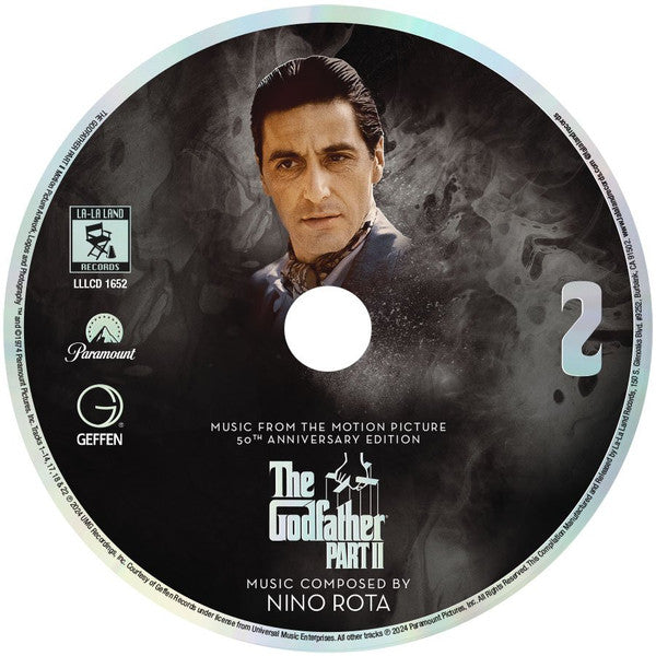 Nino Rota : The Godfather Part II (Music From The Motion Picture – 50th Anniversary Edition) (2xCD, Album, Ltd)
