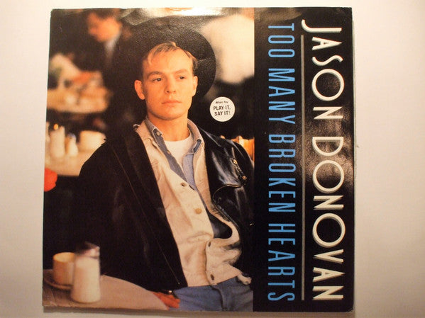 Jason Donovan : Too Many Broken Hearts (7", Promo)