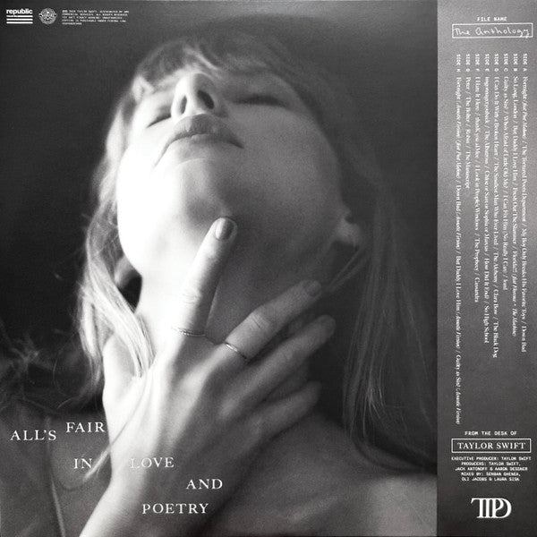 Taylor Swift : The Tortured Poets Department: The Anthology (LP, Cle + LP, Gre + LP, Dar + LP, Gol + Album)