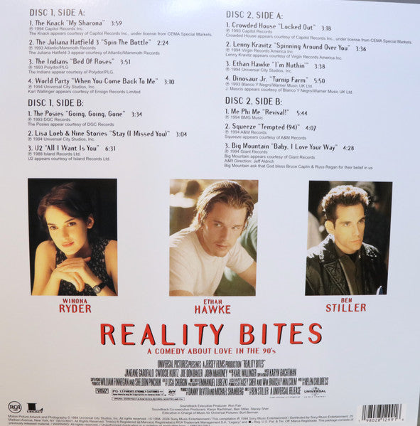 Various : Reality Bites (Original Motion Picture Soundtrack) (2xLP, Comp, RE, 30t)