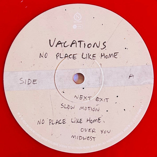 VACATIONS (4) : No Place Like Home (LP, Album, Blo)