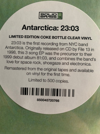 Antarctica (4) : 23:03 (12", EP, Ltd, RE, RM, Cok)