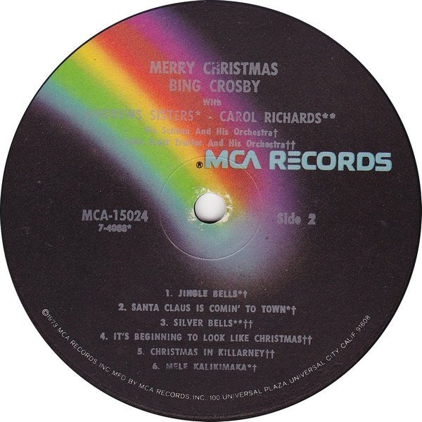 Bing Crosby : Merry Christmas (LP, Album, RE, Bla)