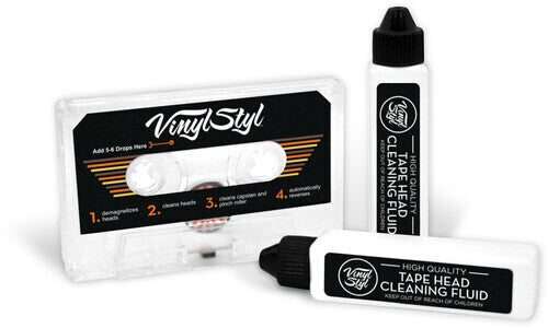 Vinyl Styl® Audio Cassette Head Cleaner & Demagnetizer - For Home/Auto/Portable