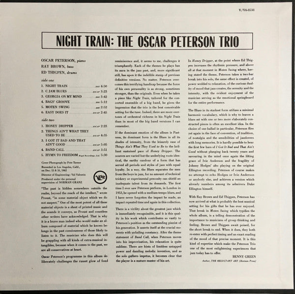 The Oscar Peterson Trio : Night Train (LP, Album, Mono)
