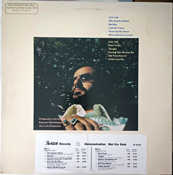 Ringo Starr : Bad Boy (LP, Album, Promo, Ter)