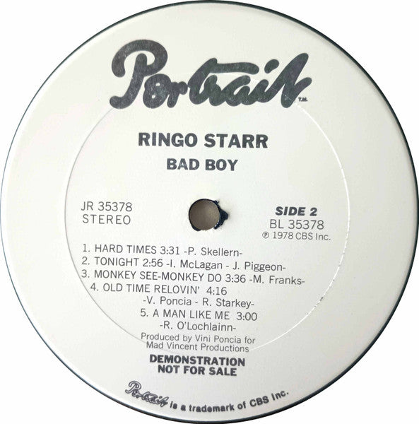 Ringo Starr : Bad Boy (LP, Album, Promo, Ter)