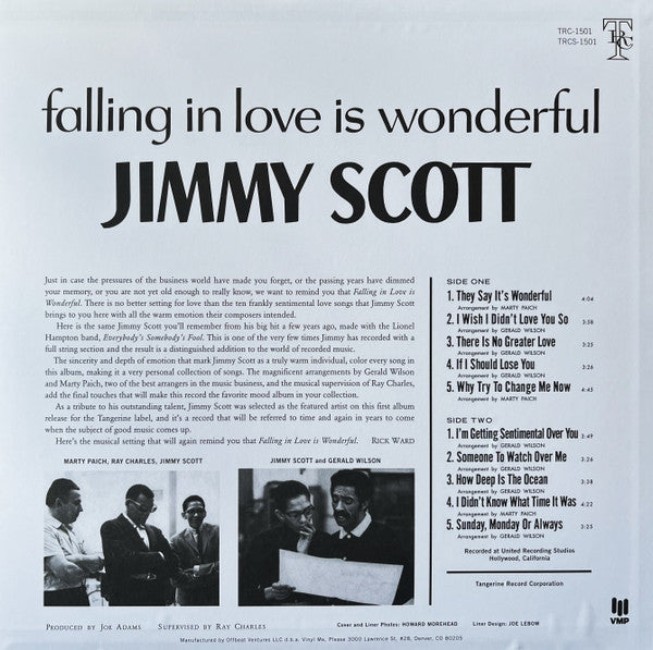 Jimmy Scott : Falling In Love Is Wonderful (LP, Album, RE)