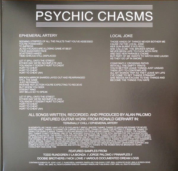 Neon Indian : Psychic Chasms (LP, Album, Club, RE, RM, Yel)