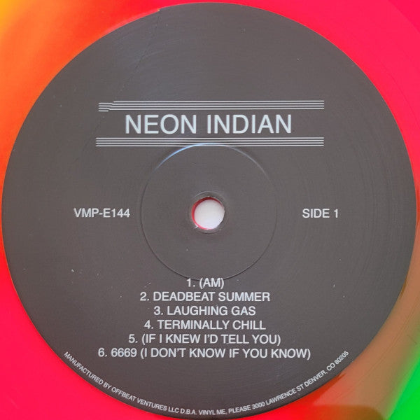 Neon Indian : Psychic Chasms (LP, Album, Club, RE, RM, Yel)