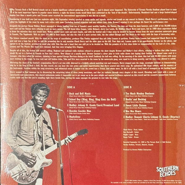Chuck Berry : Toronto Rock 'N' Roll Revival 1969 (LP, RSD, RE, Sun)
