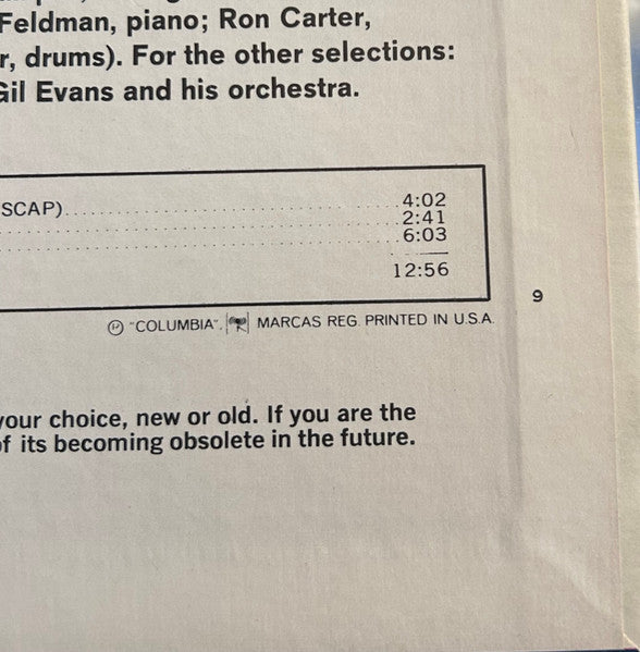 Miles Davis : Quiet Nights (LP, Album, Mono, Pit)