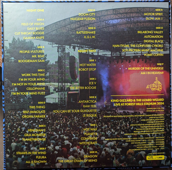 King Gizzard And The Lizard Wizard : Live At Forest Hills Stadium '24 (8xLP, Ltd, 8 L)