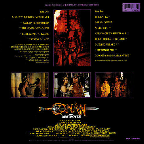 Basil Poledouris : Conan The Destroyer - Music From The Original Motion Picture Soundtrack (LP, Album)