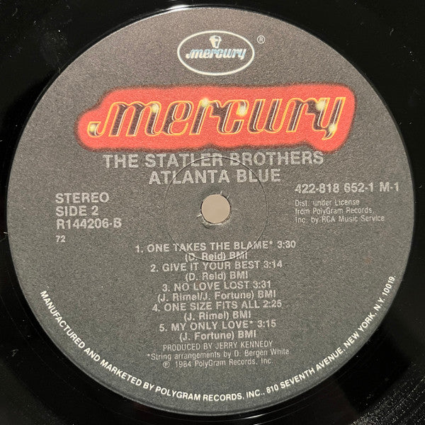 The Statler Brothers : Atlanta Blue (LP, Album, Club, PRC)