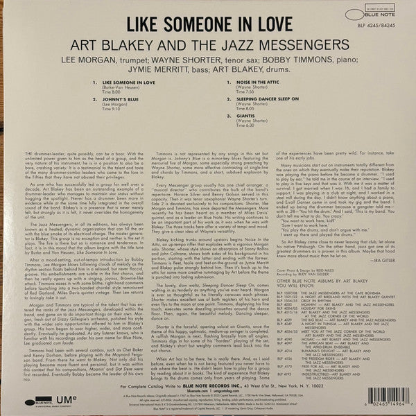 Art Blakey And The Jazz Messengers* : Like Someone In Love (LP, Album, RE, 180)