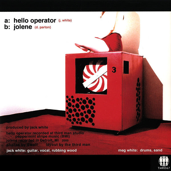 The White Stripes : Hello Operator / Jolene (7", Single, RE)