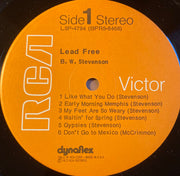 B.W. Stevenson : Lead Free (LP, Album, Ind)