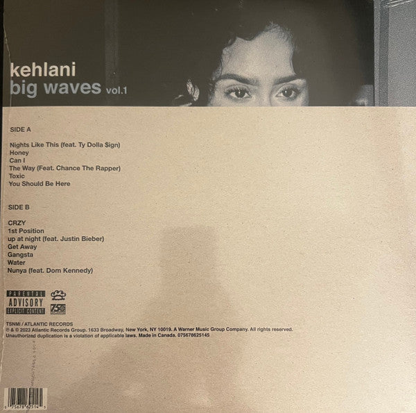 Kehlani : Big Waves Vol 1 (LP, Comp, Whi)