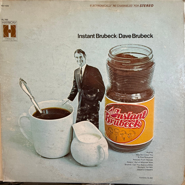 Dave Brubeck : Instant Brubeck (LP, Album, RE, San)