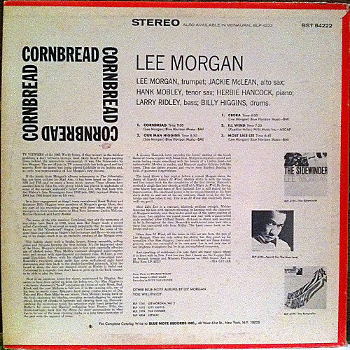 Lee Morgan : Cornbread (LP, Album)