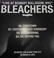 Bleachers : Live At Bowery Ballroom, NYC (Amazon Music Songline) (LP, Album, Bla)