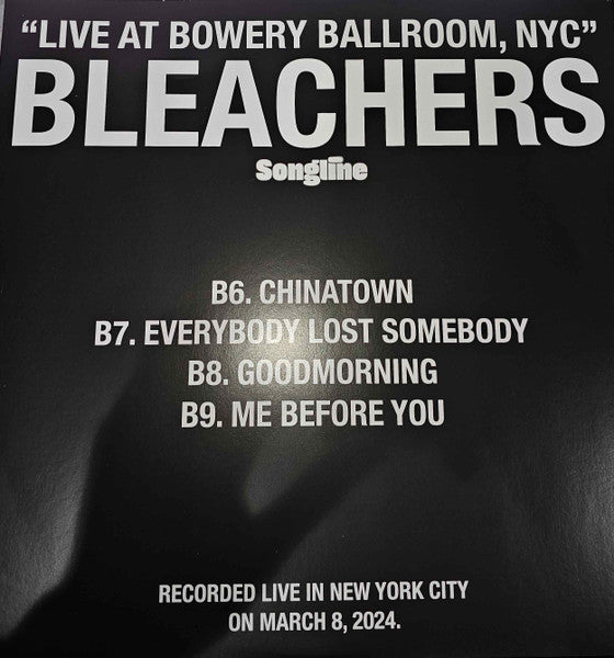 Bleachers : Live At Bowery Ballroom, NYC (Amazon Music Songline) (LP, Album, Bla)